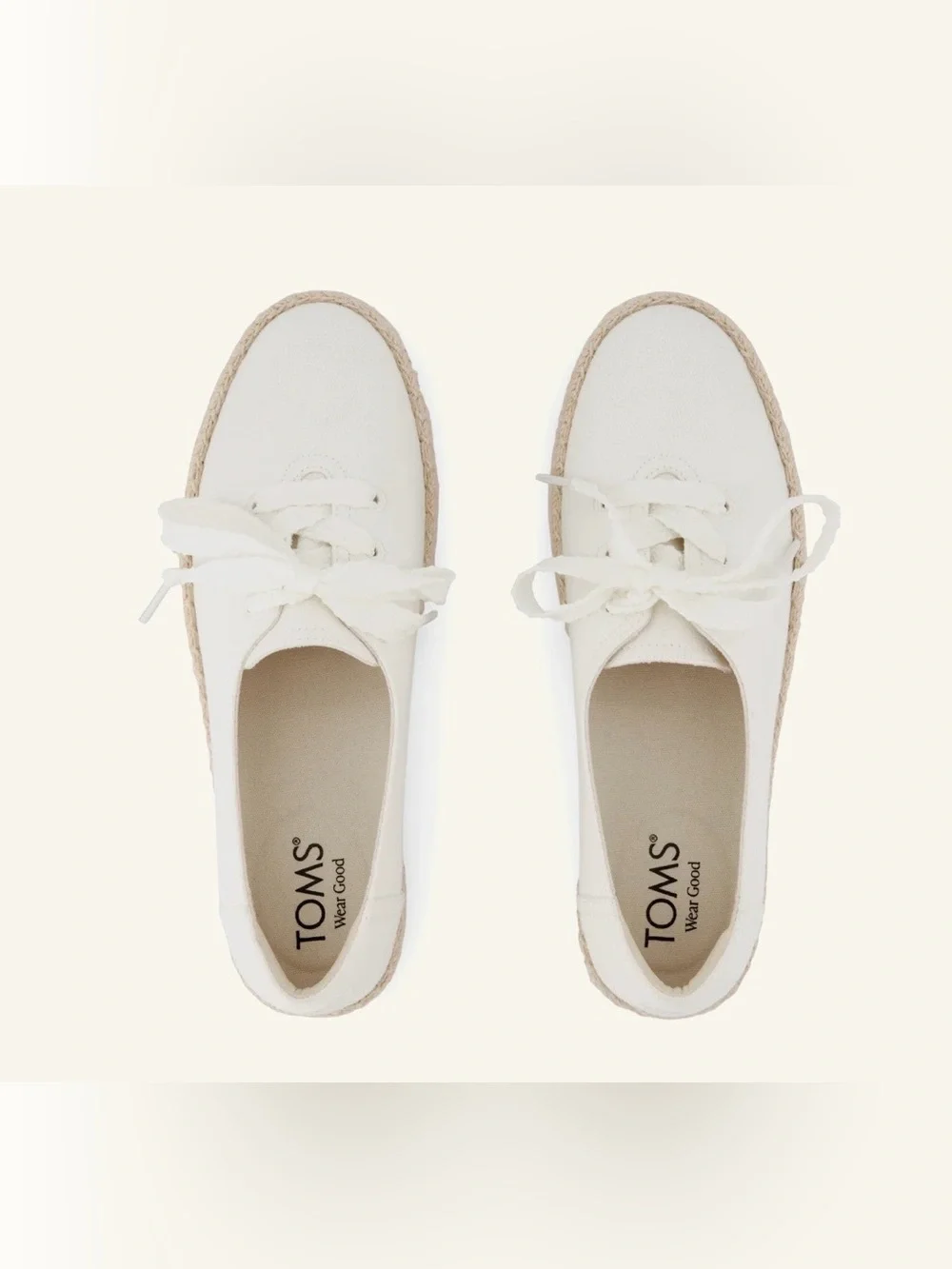 TOMS Valencia Lace-Up Platform Espadrille